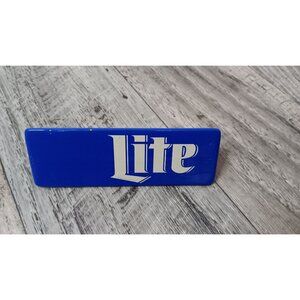 Miller Lite Blue Triangle Beer Bar Camp Garage Party Tap Head Handle